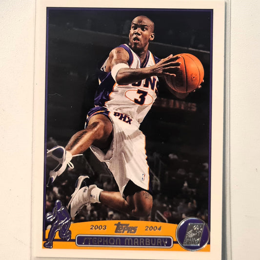 Stephon Marbury 2003-04 Topps #6 NBA Basketball Phoenix Suns Excellent Sleeved