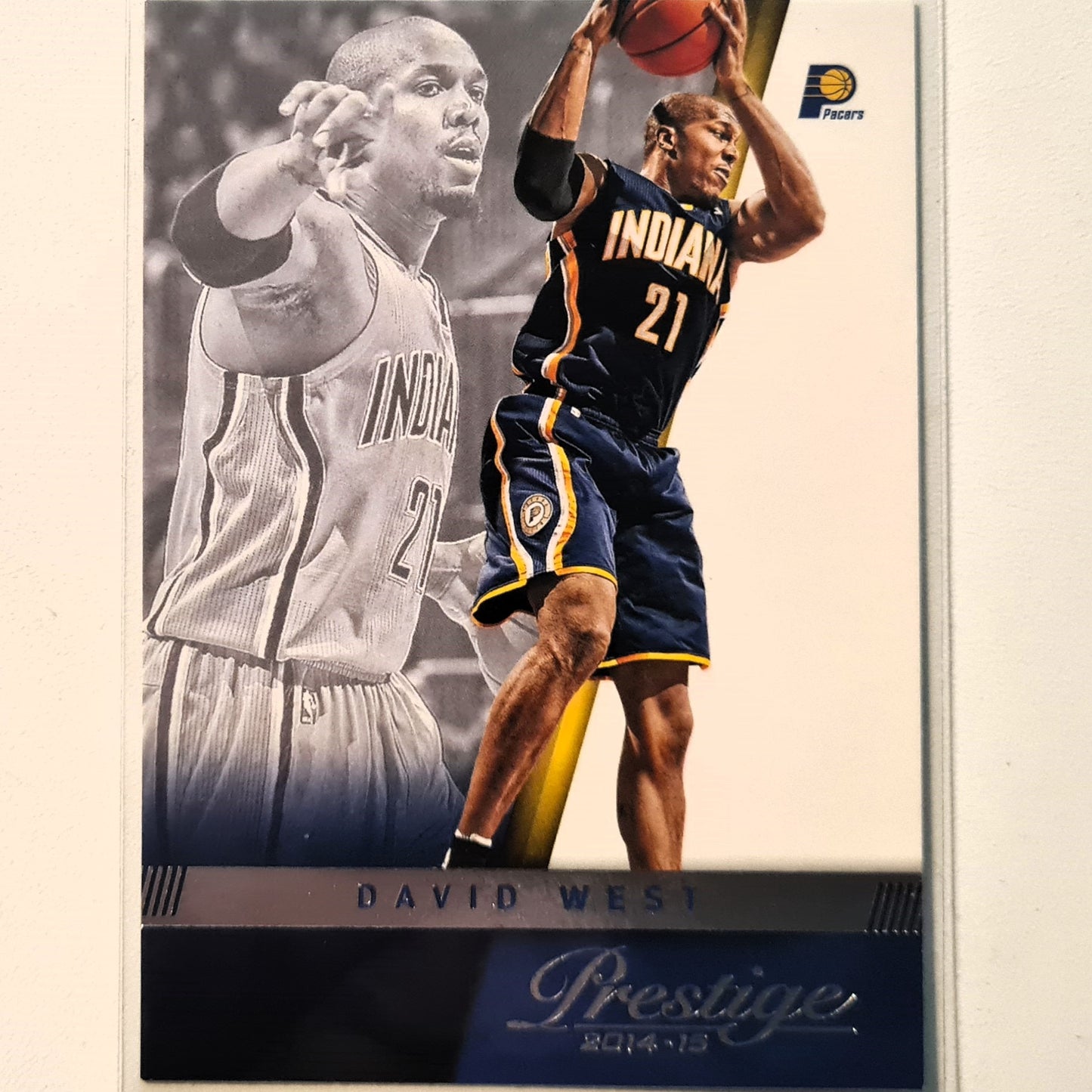 David West 2014-15 Panini Prestige #48 NBA Basketball Indiana Pacers very good Sleeved