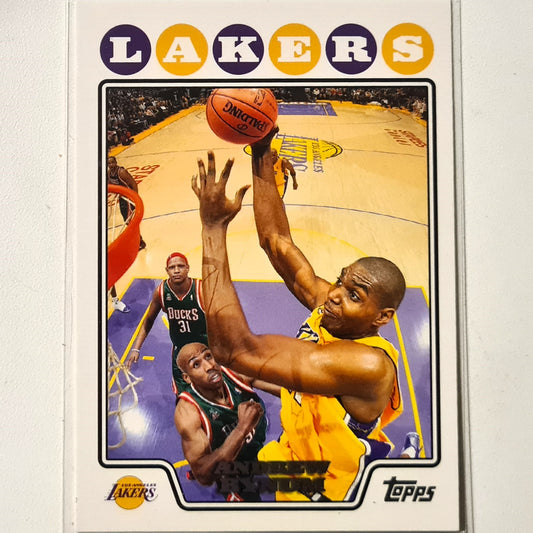 Andrew Bynum 2008 Topps #110 NBA Basketball LA Lakers Excellent Sleeved