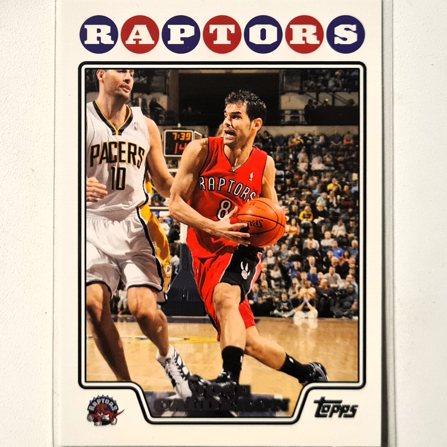 Jose Calderon 2008 Topps #28 NBA Basketball Toronto Raptors Excellent Sleeved
