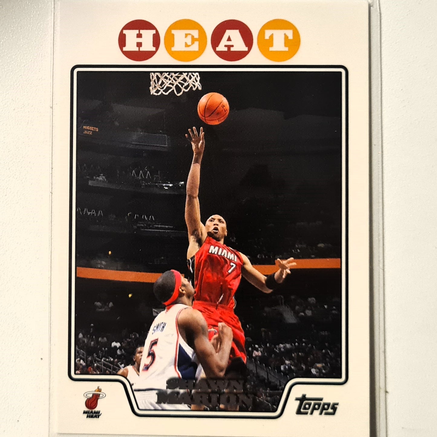 Shawn Marion 2008 Topps #31 NBA Basketball Miami Heat Excellent Sleeved