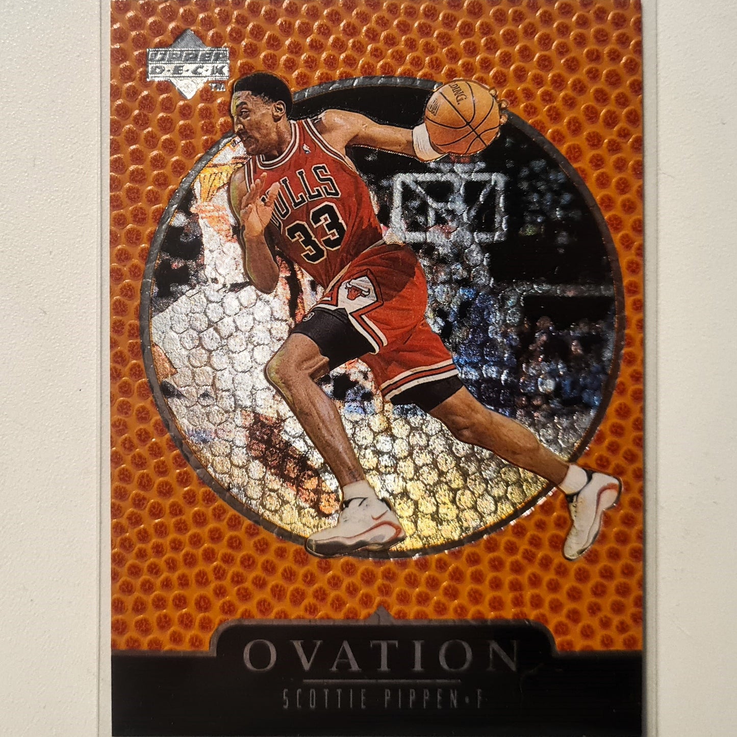 Scottie Pippen 1998 Upper-Deck Ovation #10 NBA Basketball Chicago Bulls Excellent Sleeved