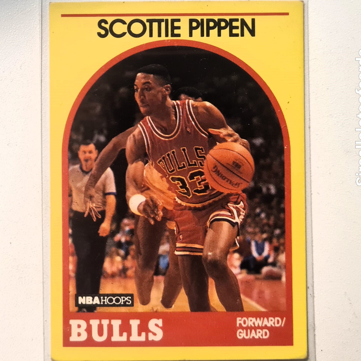 Scottie Pippen 1989 NBA Hoops #13 NBA Basketball Chicago Bulls fair/good Sleeved