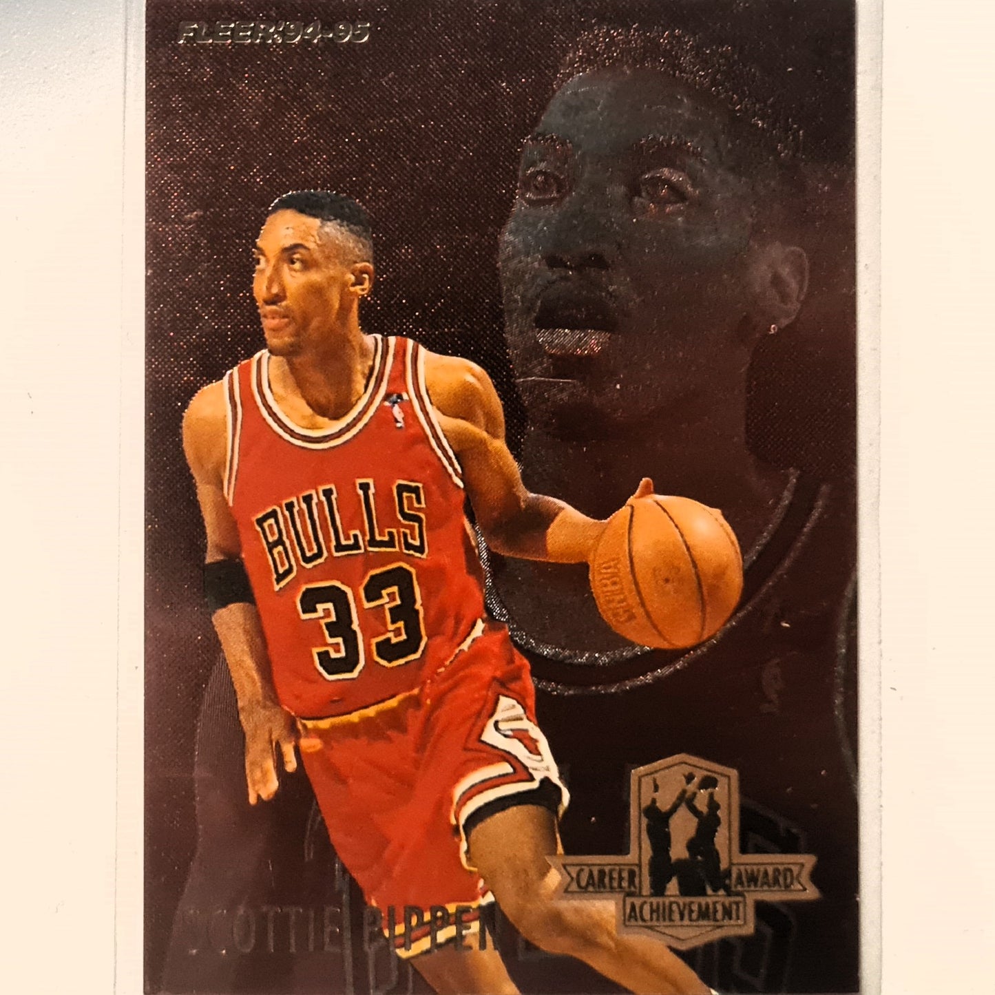 Scottie Pippen 1994 Fleer 94-94 career achievement award 5 of 6 NBA Basketball Chicago Bulls Excellent Sleeved