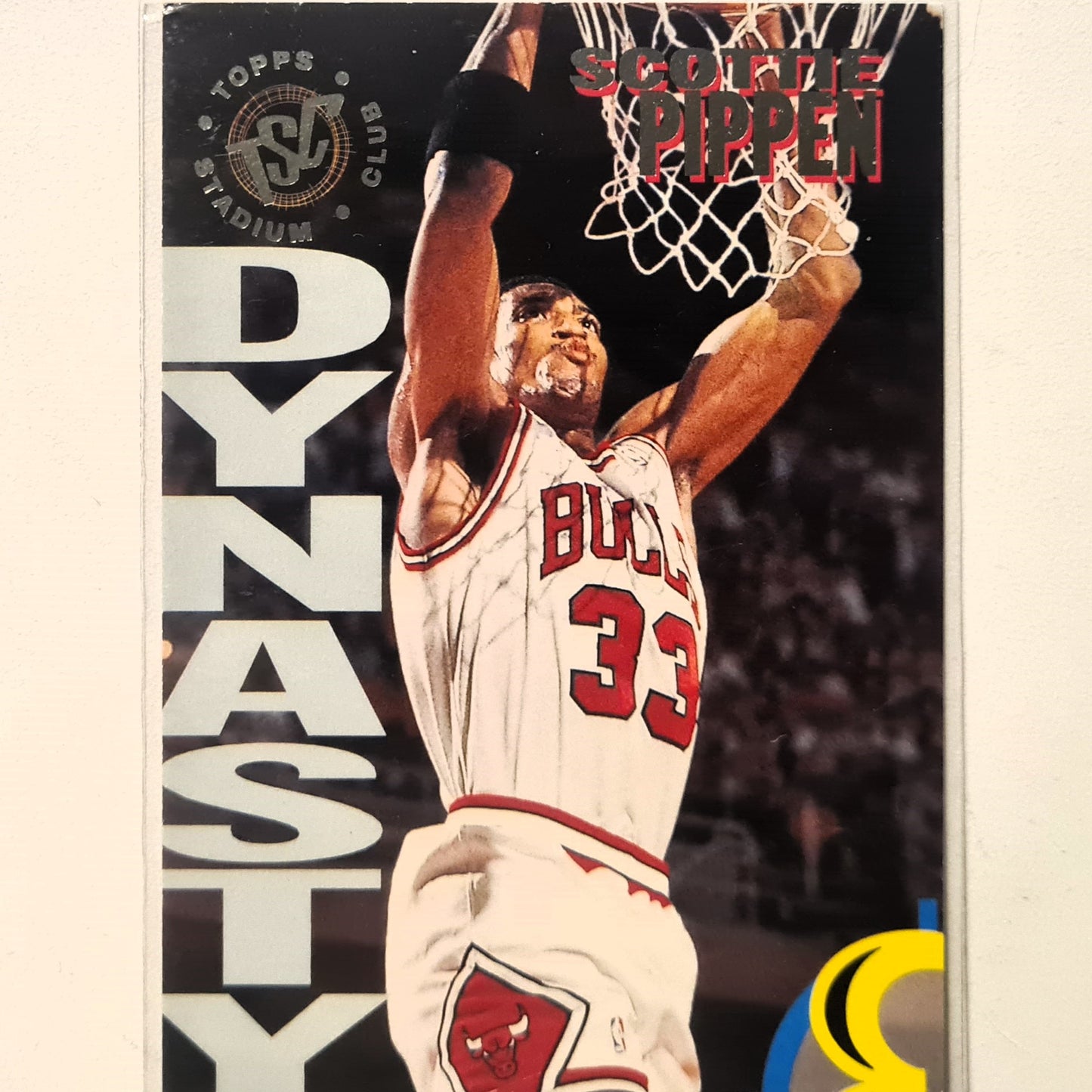Scottie Pippen 1994 Topps stadium club Dynasty 9a NBA Basketball Chicago Bulls very good Sleeved