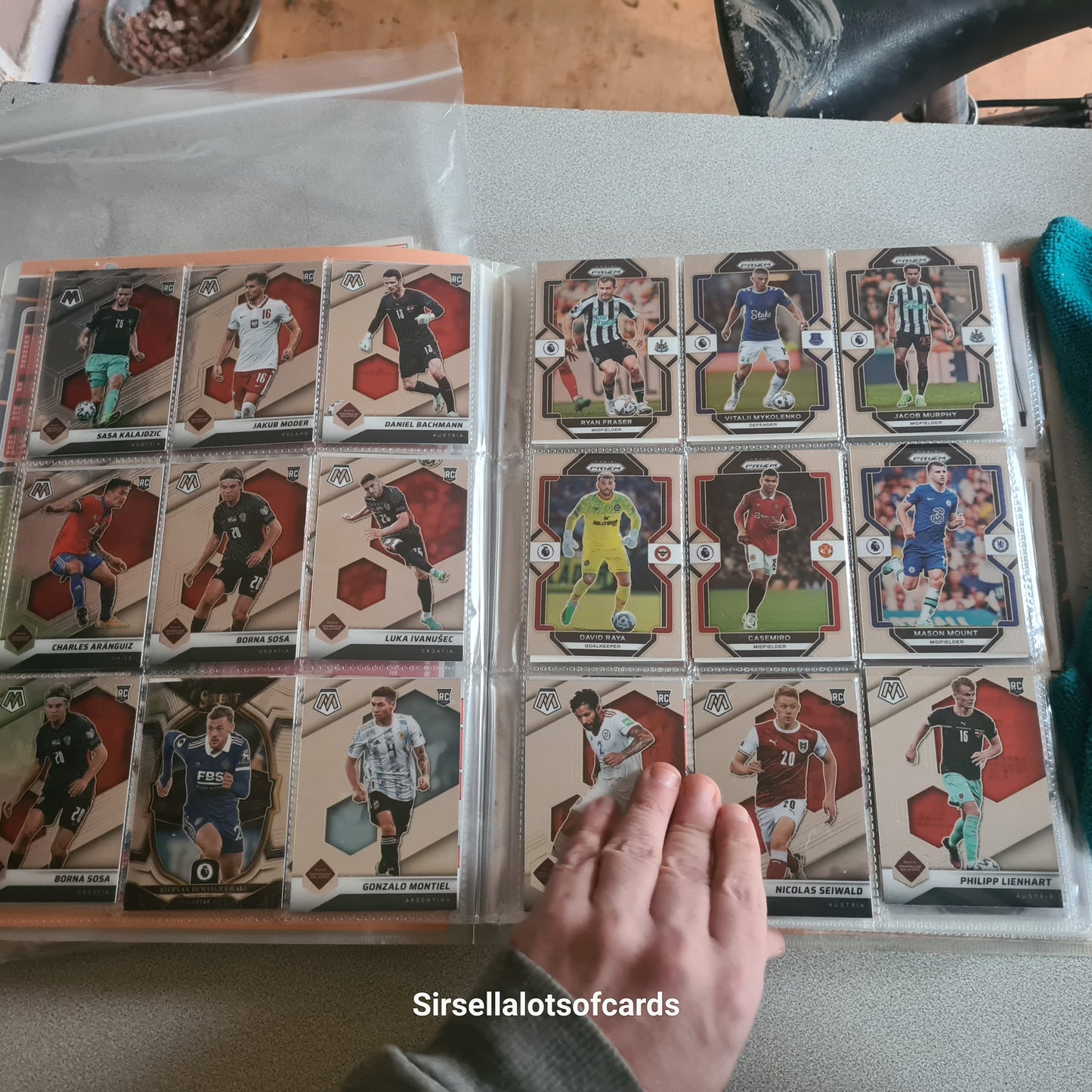 Football Soccer trading bulk binder bundle 333 cards 90's to present mixed sets teams players lot 3