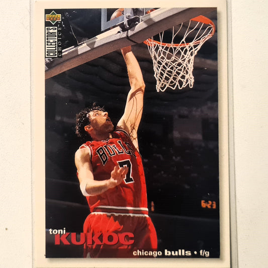 Toni Kukoc 1995 Upper Deck collectors choice #279 NBA Basketball Chicago Bulls Excellent Sleeved