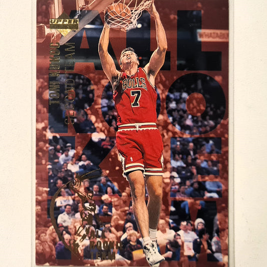 Toni Kukoc 1994 Upper-Decl all rookie 2nd team #9 NBA Basketball Chicago Bulls very good  Sleeved