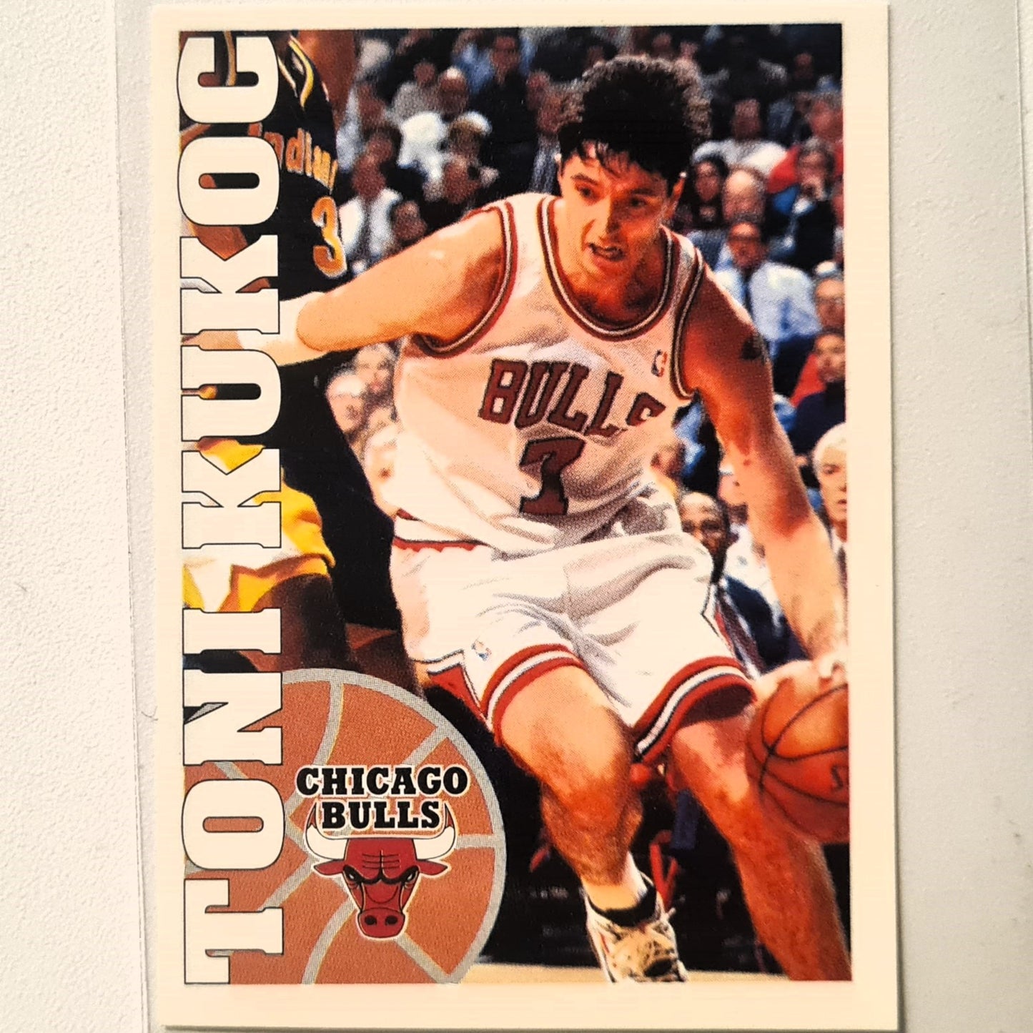 Toni Kukoc 1995 Panini Basketball 95-96 Sticker #85 NBA Basketball Chicago Bulls Excellent/mint Sleeved