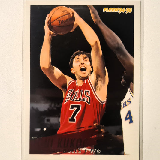 Toni Kukoc 1994 Fleer 93-94 #32 NBA Basketball Chicago Bulls Excellent Sleeved