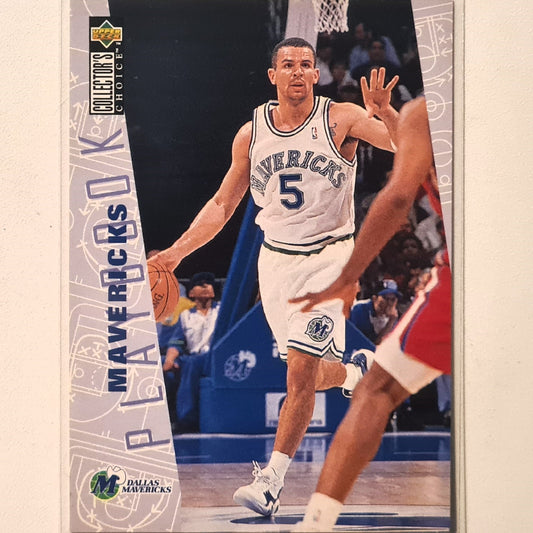 Jason Kidd 1996 Upper-Deck playbook #372 NBA Basketball Dallas Mavericks Excellent Sleeved