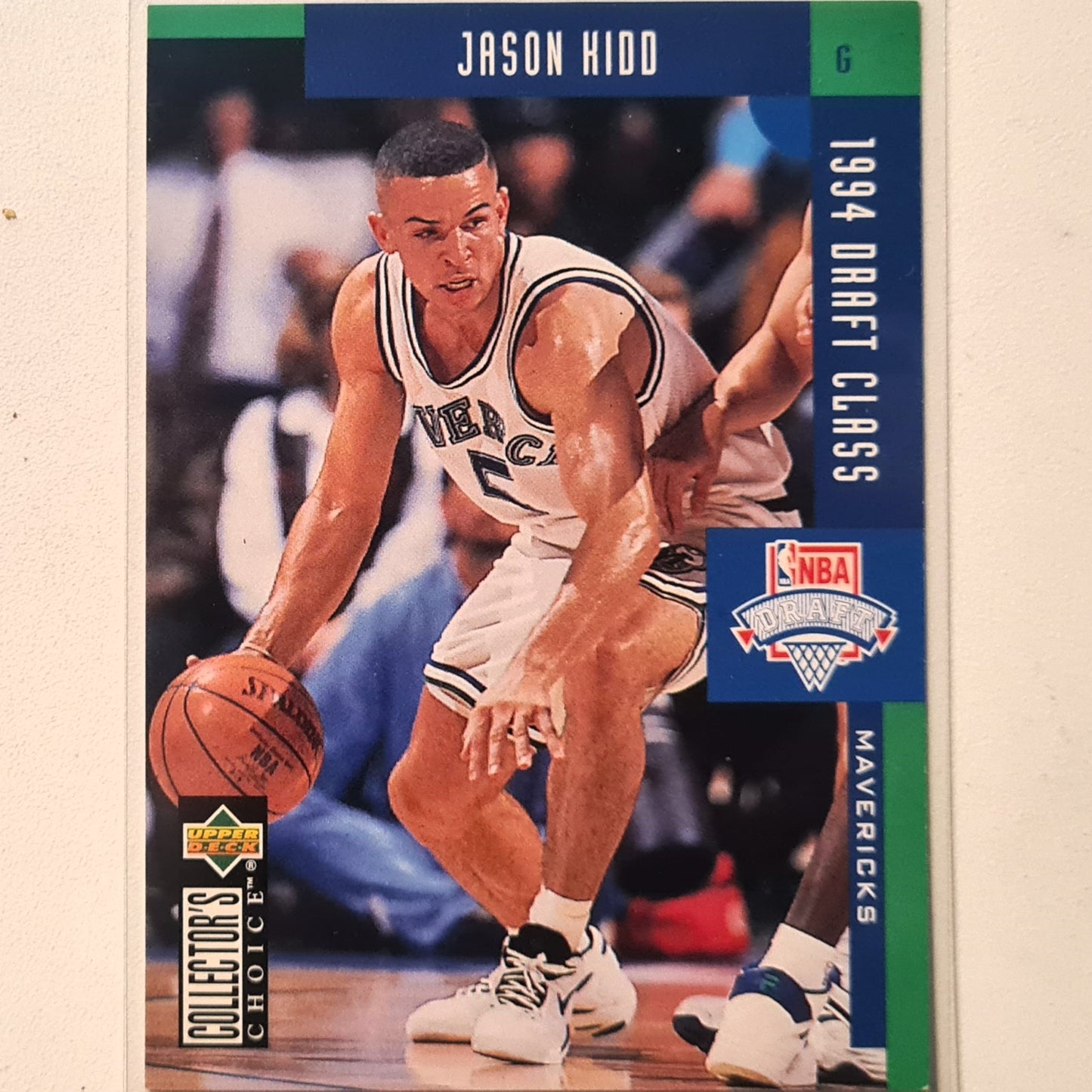Jason Kidd 1994 Upper-Deck Draft class Rookie RC #408 NBA Basketball Dallas Mavericks Excellent Sleeved