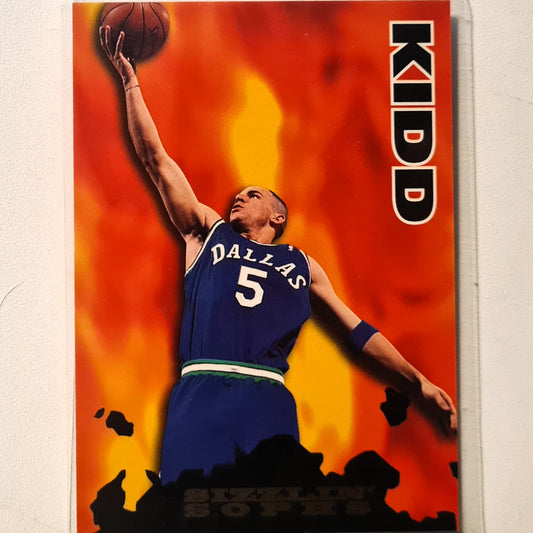 Jason Kidd 1995 Skybox NBA Hoops sizzlin sophs #202 NBA Basketball Dallas Mavericks Excellent Sleeved