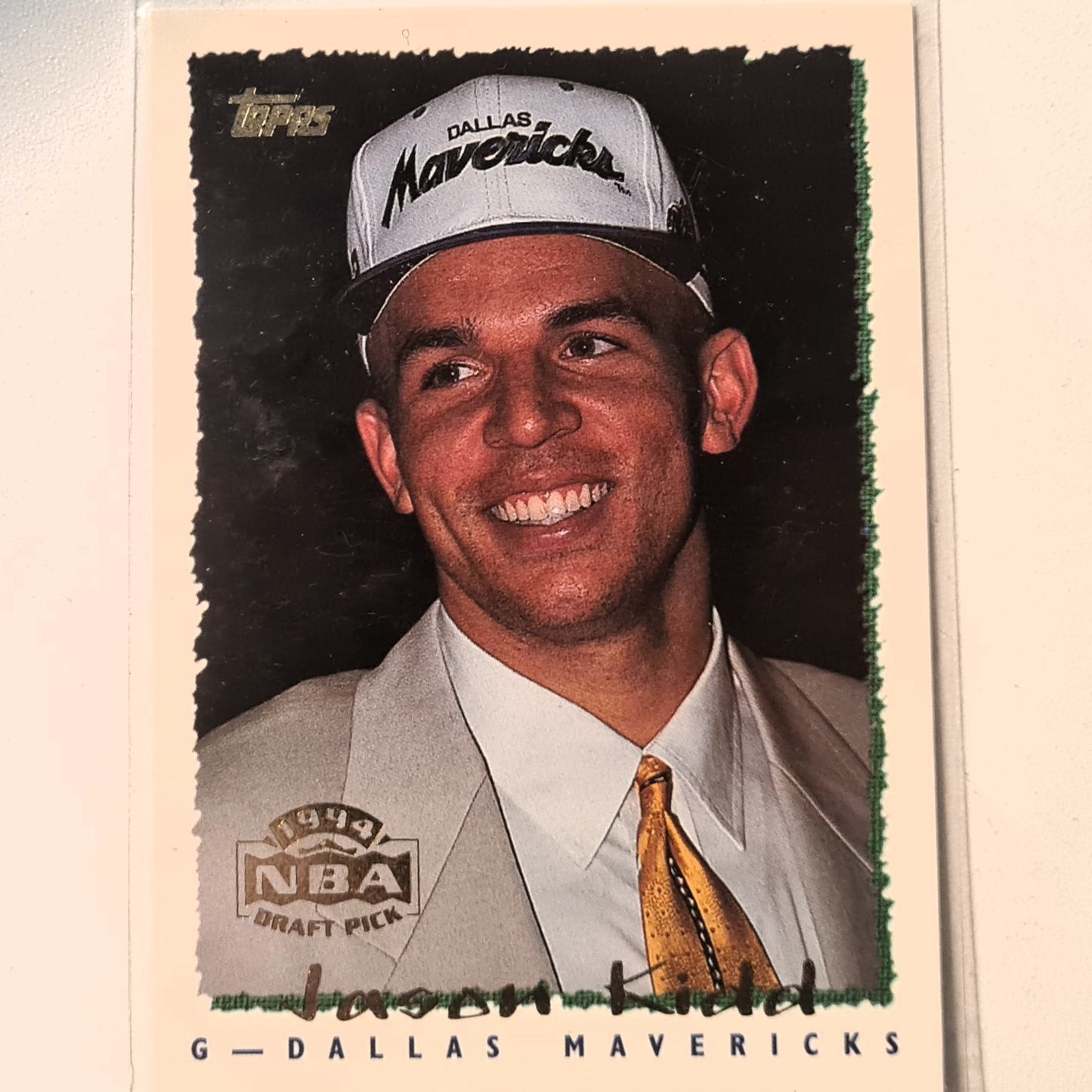 Jason Kidd 1994 Topps 1994 Draft pick Rookie RC #37 NBA Basketball Dallas Mavericks Excellent Sleeved
