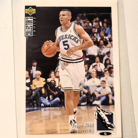 Jason Kidd 1995 Upper-Deck 95-96 sticker #59  NBA Basketball Dallas Mavericks Excellent Sleeved