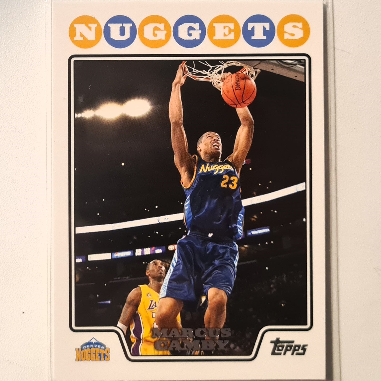 Marcus Camby 2008 Topps #103 NBA Basketball Denver Nuggets Excellent Sleeved