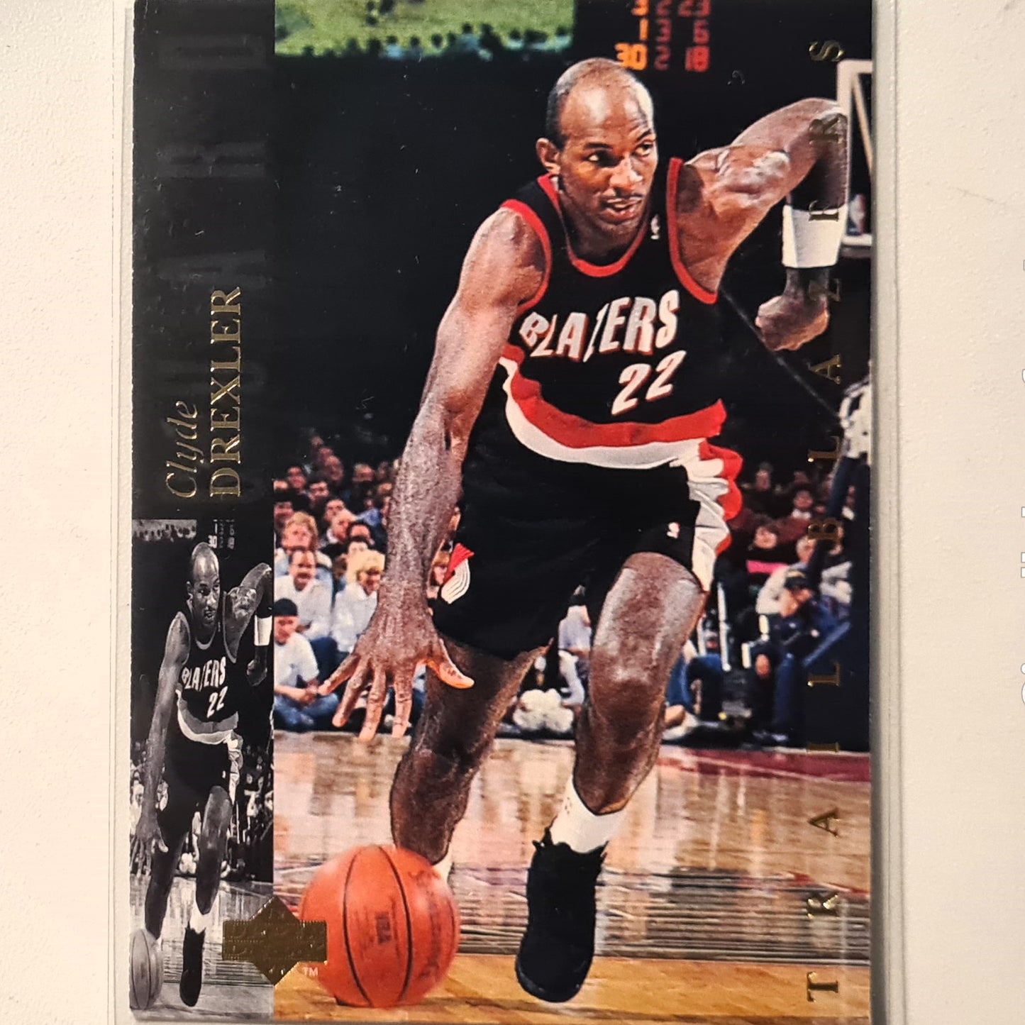 Clyde Drexler 1994 Upper-Deck #10 NBA Basketball Portland Trail Blazers good-very good Sleeved