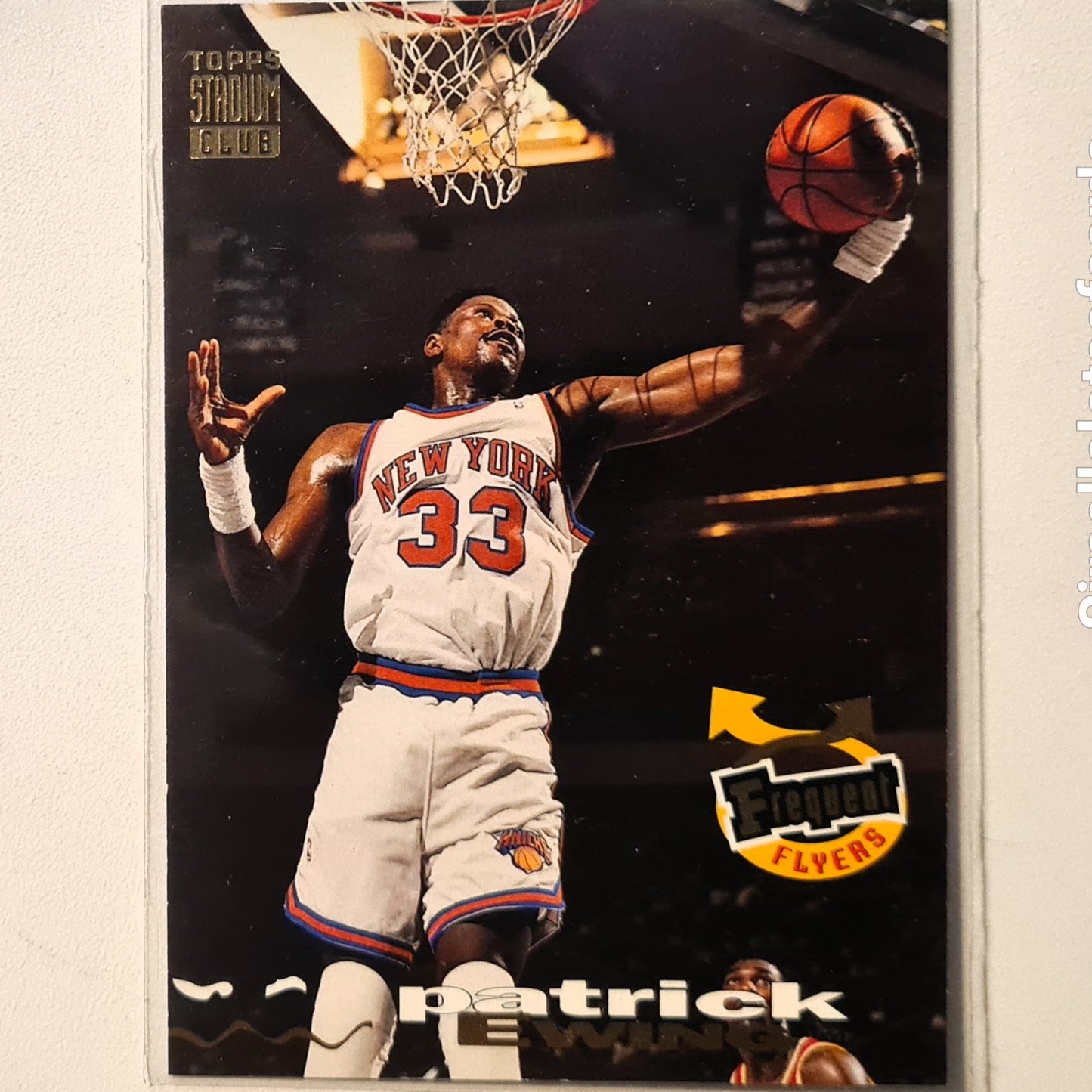 Patrick Ewing 1993 Topps Stadium Club frequent Flyers #189 NBA Basketball New York Knicks Excellent sleeved