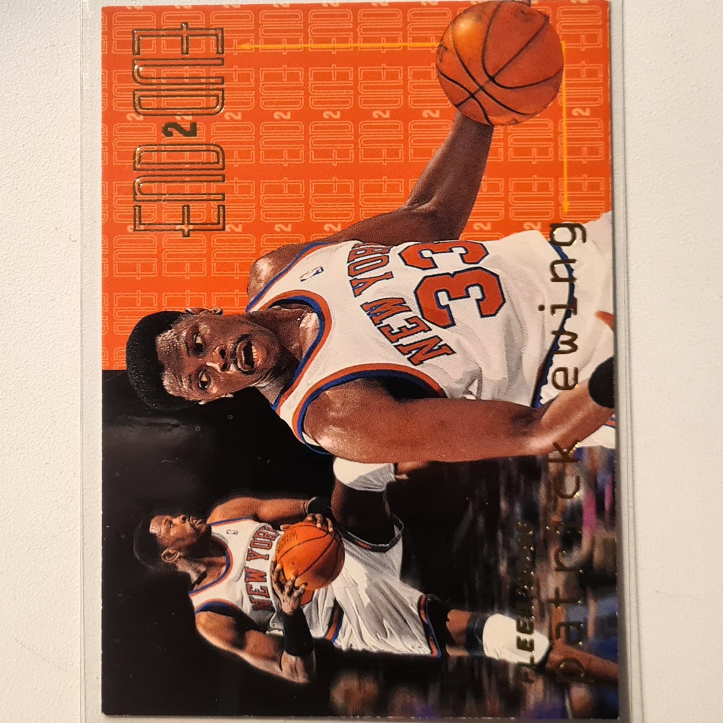 Patrick Ewing 1996 Fleer 95-96 End to End insert 4 of 20 NBA Basketball New York Knicks Excellent sleeved