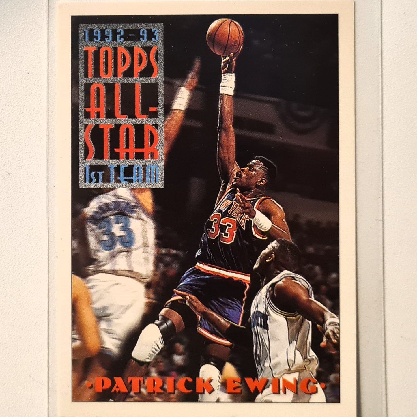 Patrick Ewing 1993 Topps all star 1st team #100 NBA Basketball New York Knicks Excellent sleeved
