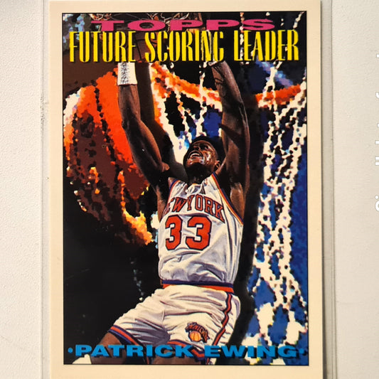 Patrick Ewing 1994 Topps future Scoring leader #390 NBA Basketball New York Knicks Excellent sleeved