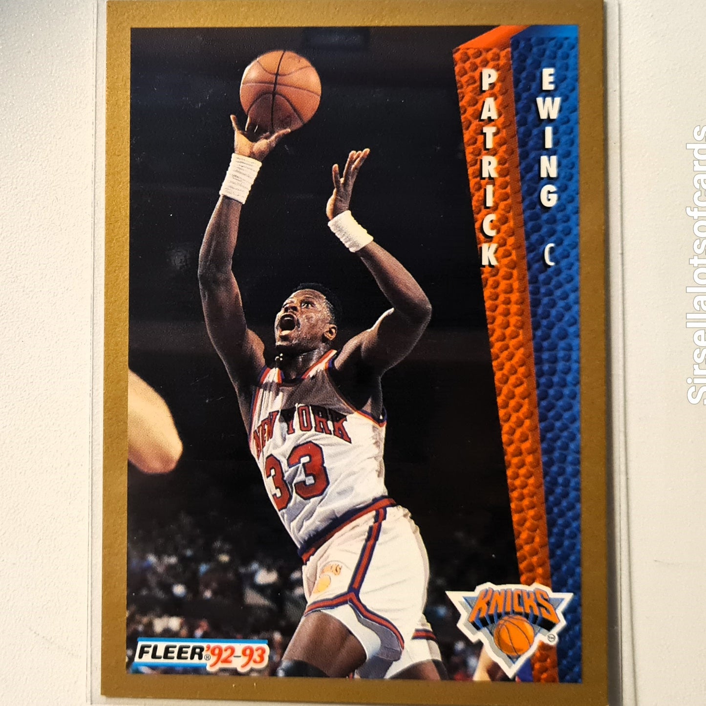 Patrick Ewing 1992 Fleer 92-93 #150 NBA Basketball New York Knicks Excellent sleeved