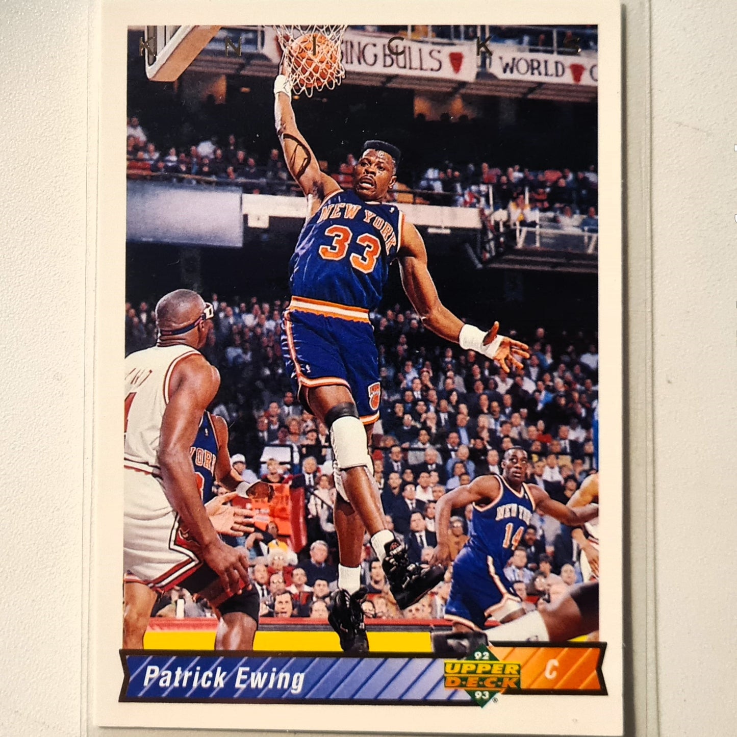 Patrick Ewing 1992 Upper-Deck #130 NBA Basketball New York Knicks Excellent sleeved