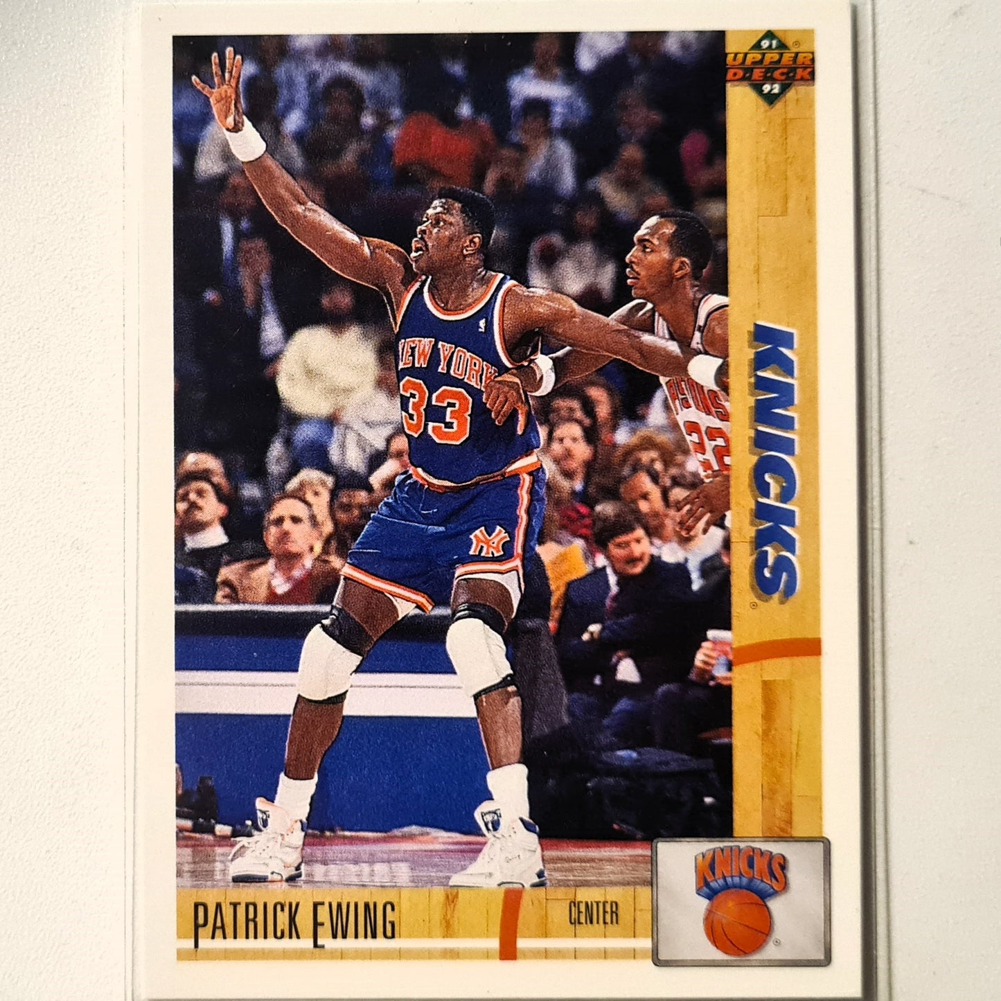 Patrick Ewing 1991 Upper-Deck #343 NBA Basketball New York Knicks Excellent sleeved