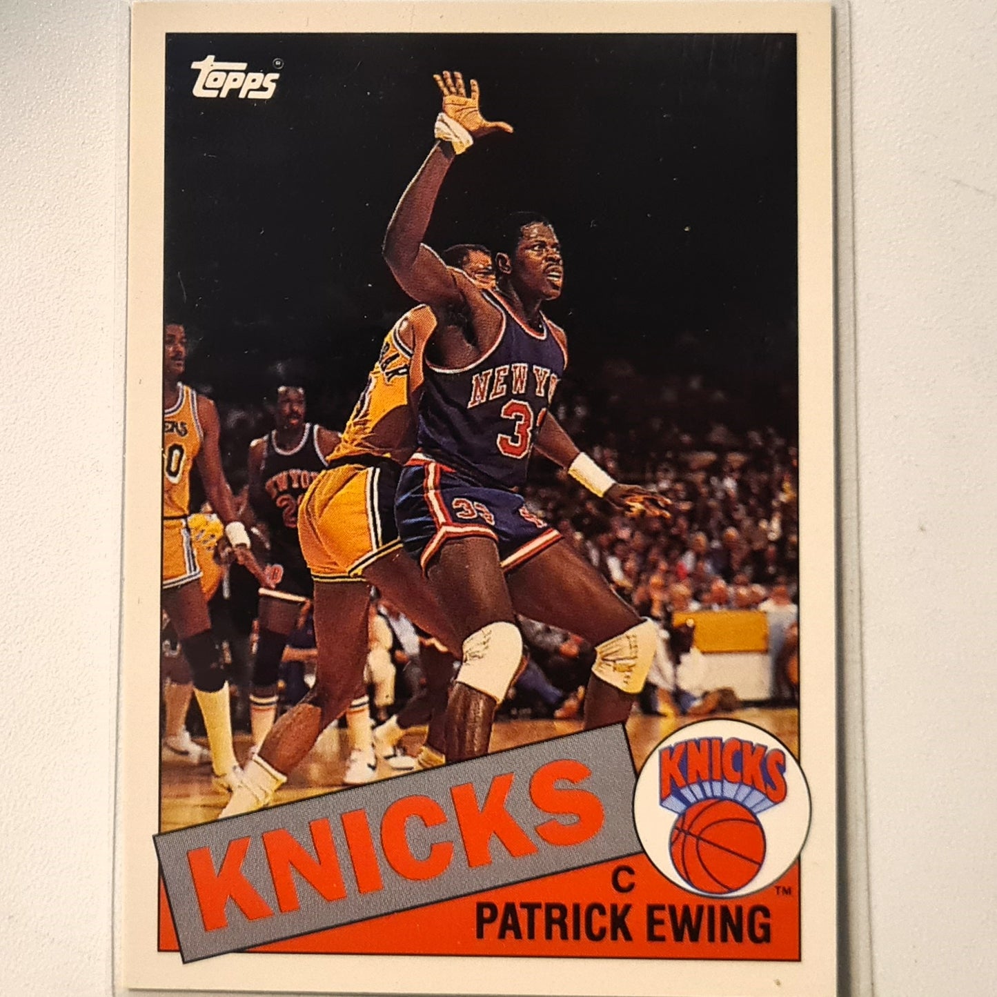 Patrick Ewing 1993 Topps Archives 1985 rookie card #64 NBA Basketball New York Knicks Excellent sleeved