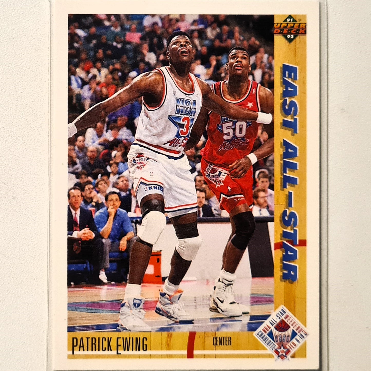 Patrick Ewing 1991 Upper-Deck all star weekend #68 NBA Basketball New York Knicks Excellent Sleeved