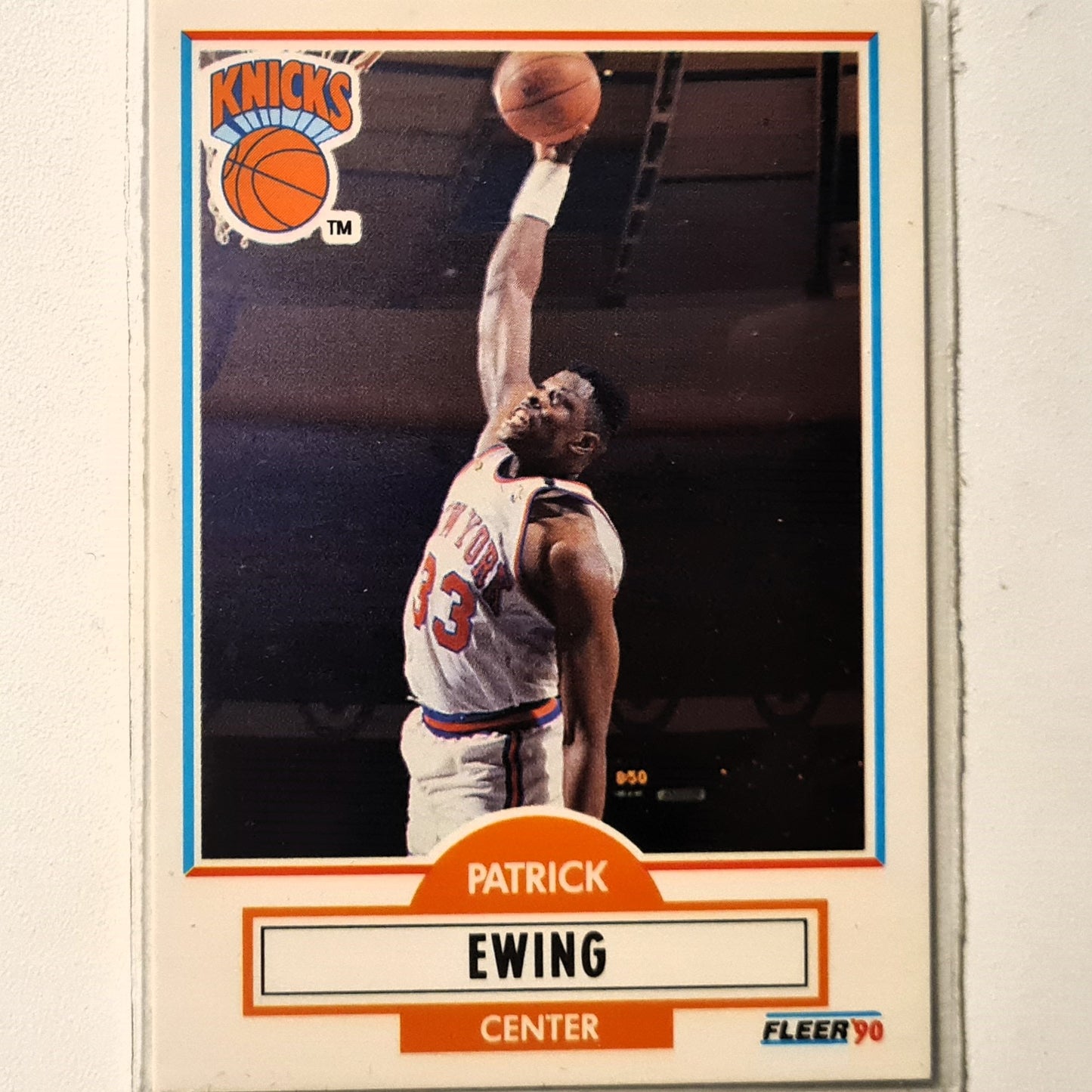 Patrick Ewing 1990 Fleer 90 125 NBA Basketball New York Knicks Excellent Sleeved