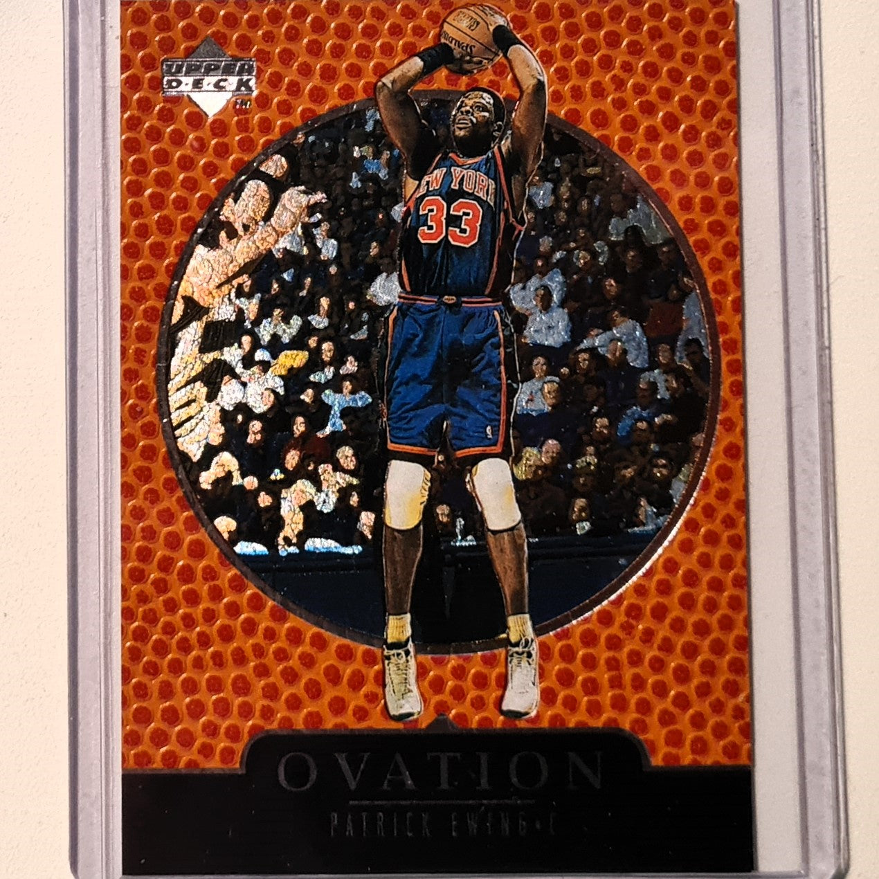 Patrick Ewing 1998 Upper-Deck Ovation #44 NBA Basketball New York Knicks Excellent Sleeved