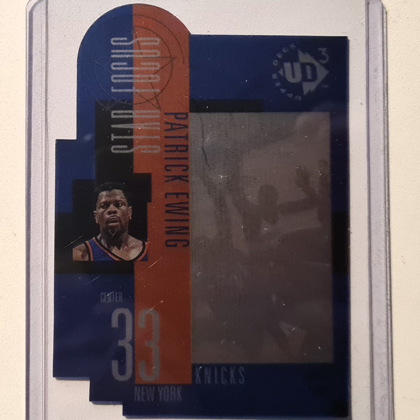 Patrick Ewing 1997 Upper-Deck Star Focus #30 NBA Basketball New York Knicks Excellent Sleeved