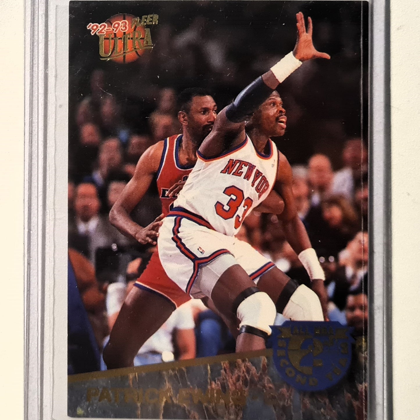 Patrick Ewing 1992 Fleer Ultra 92-93 all NBA 2nd team 8 of 15 NBA Basketball New York Knicks Excellent Sleeved