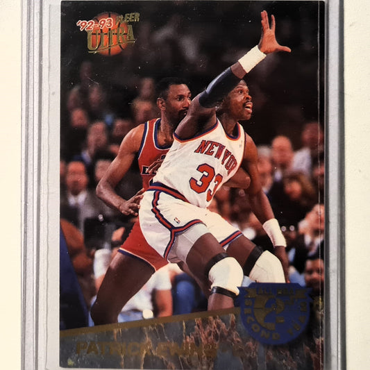 Patrick Ewing 1992 Fleer Ultra 92-93 all NBA 2nd team 8 of 15 NBA Basketball New York Knicks Excellent Sleeved