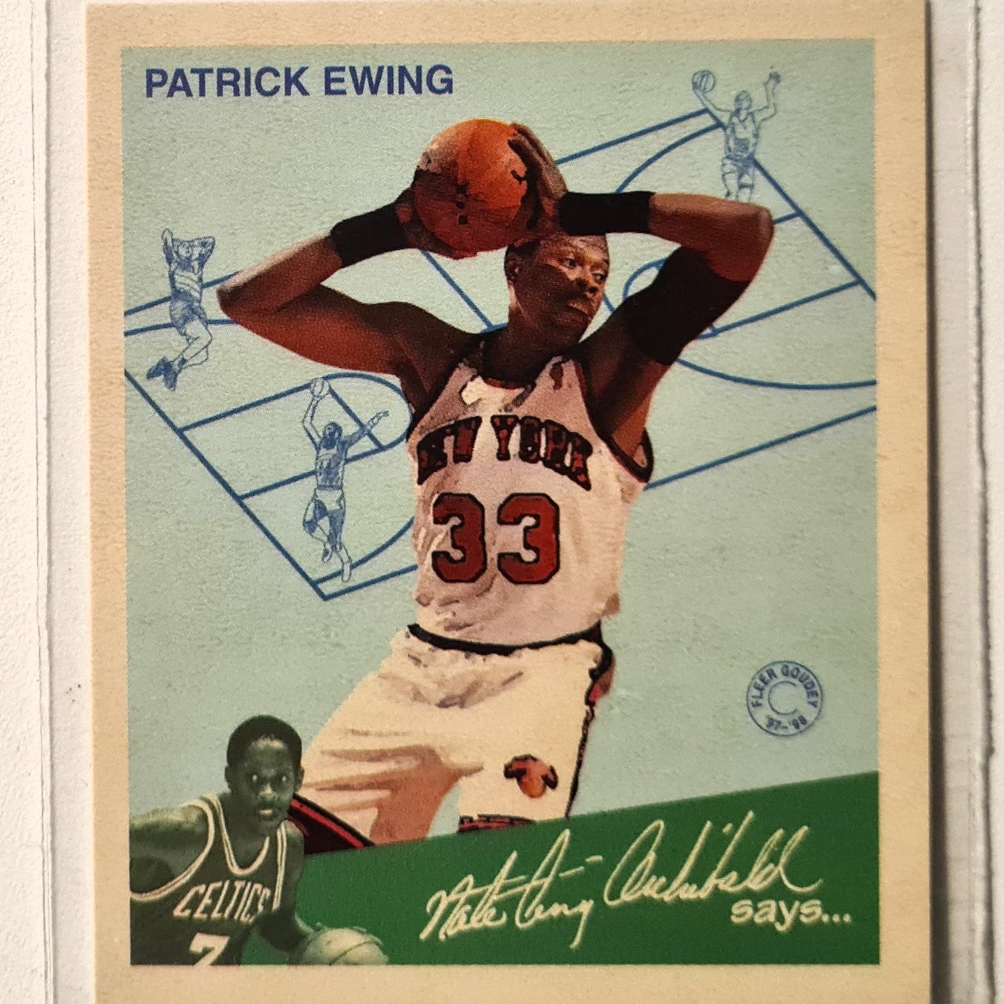 Patrick Ewing 1998 Fleer  Goudey Greats 3 of 15GG  NBA Basketball New York Knicks Excellent Sleeved