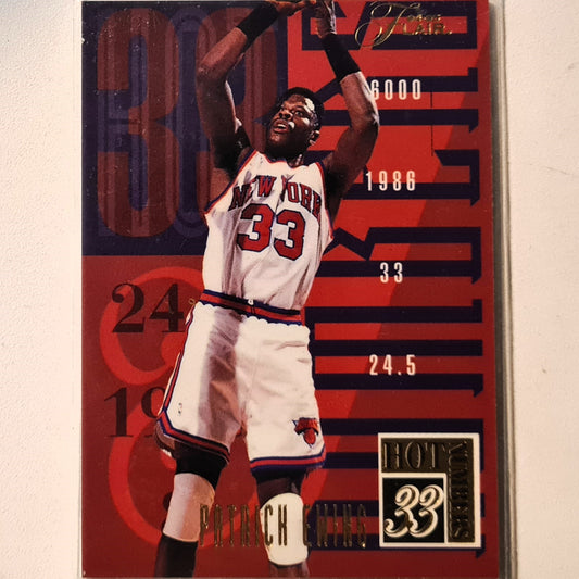 Patrick Ewing 1994 Fleer Flair 94-95 Hot Numbers insert 3 of 20 NBA Basketball New York Knicks Excellent Sleeved