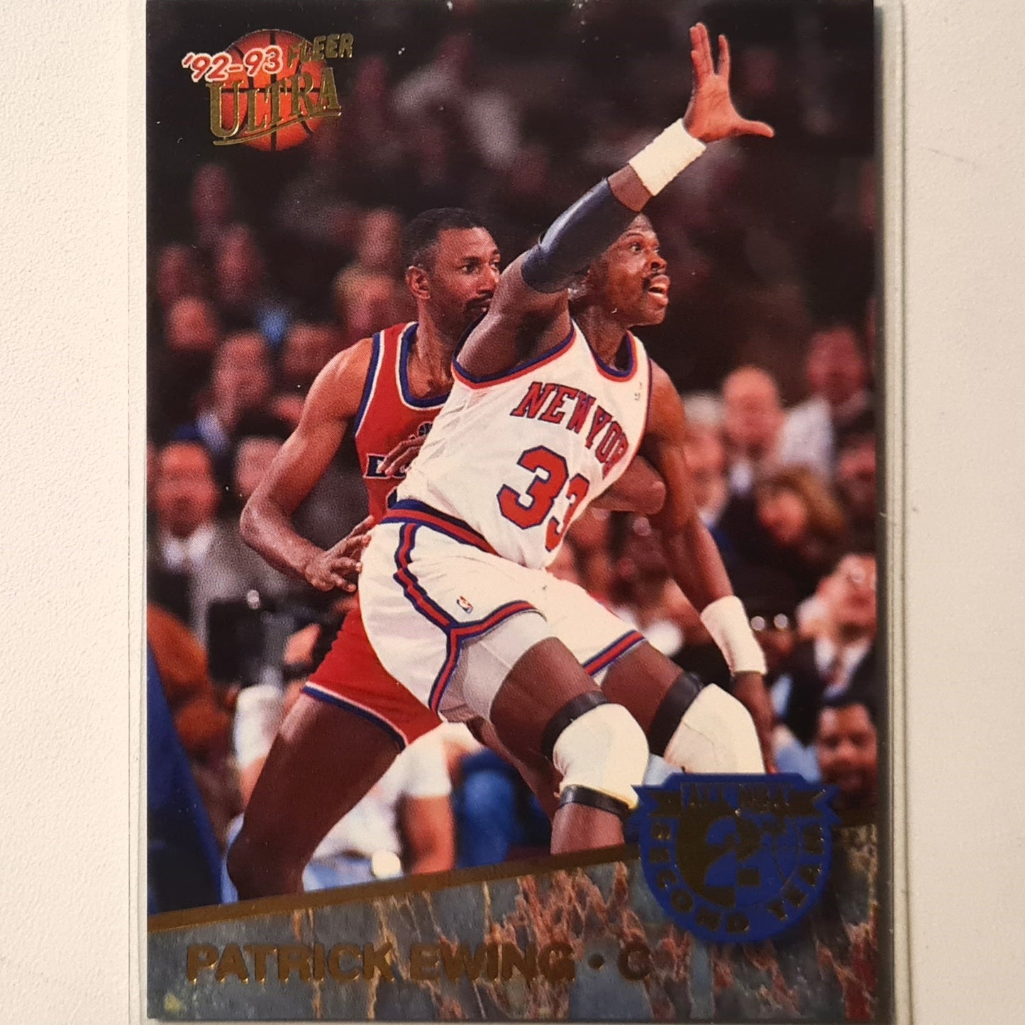 Patrick Ewing 1993 Fleer Ultra 93-93 all NBA Second Team 8 OF 15 NBA Basketball New York Knicks Excellent Sleeved
