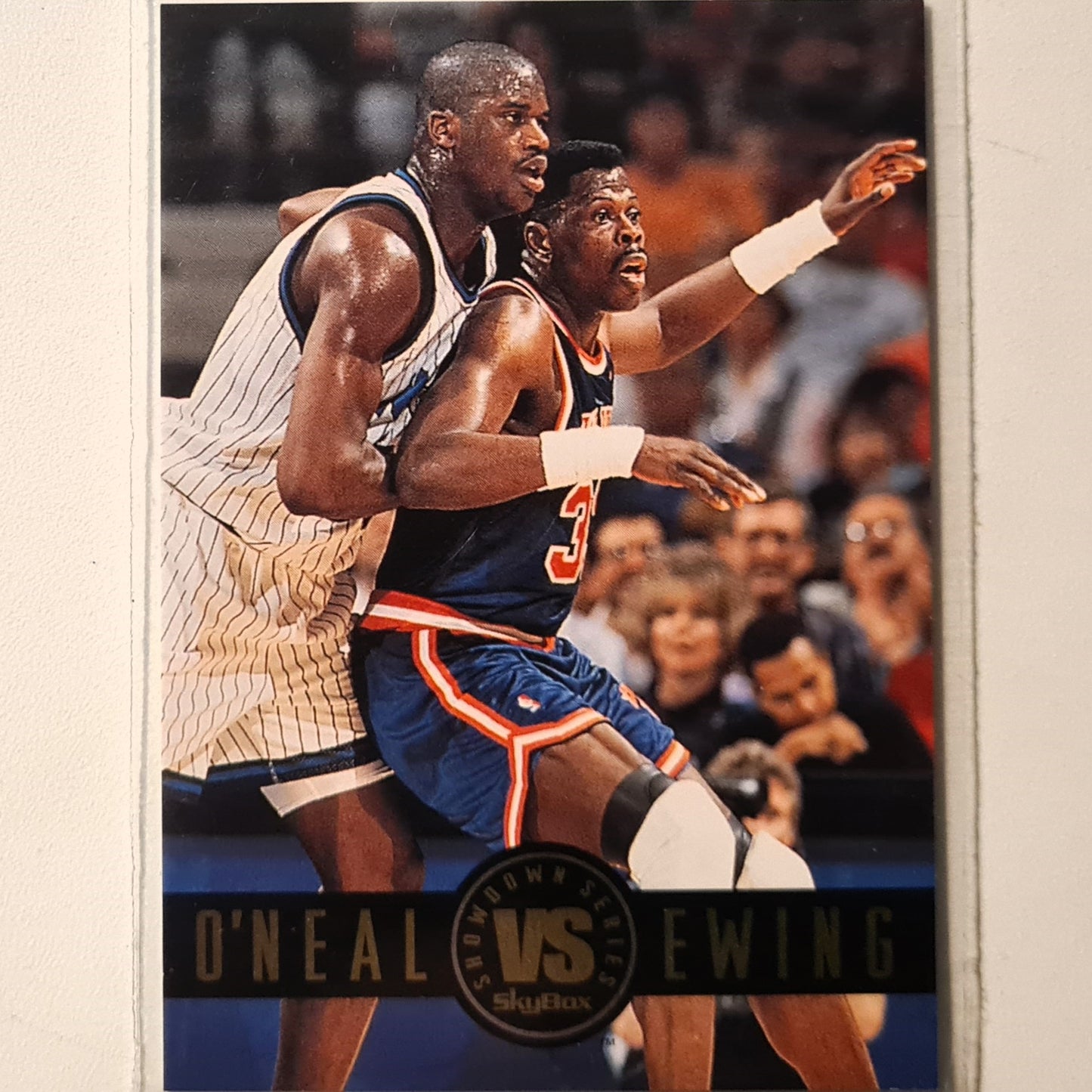 Patrick Ewing VS Shaquille O'Neal 1993 Skybox showdown series SS2 NBA Basketball New York Knicks Excellent Sleeved