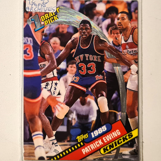 Patrick Ewing 1993 Topps Archives #1 Draft pick 1985  #5 NBA Basketball New York Knicks Excellent Sleeved