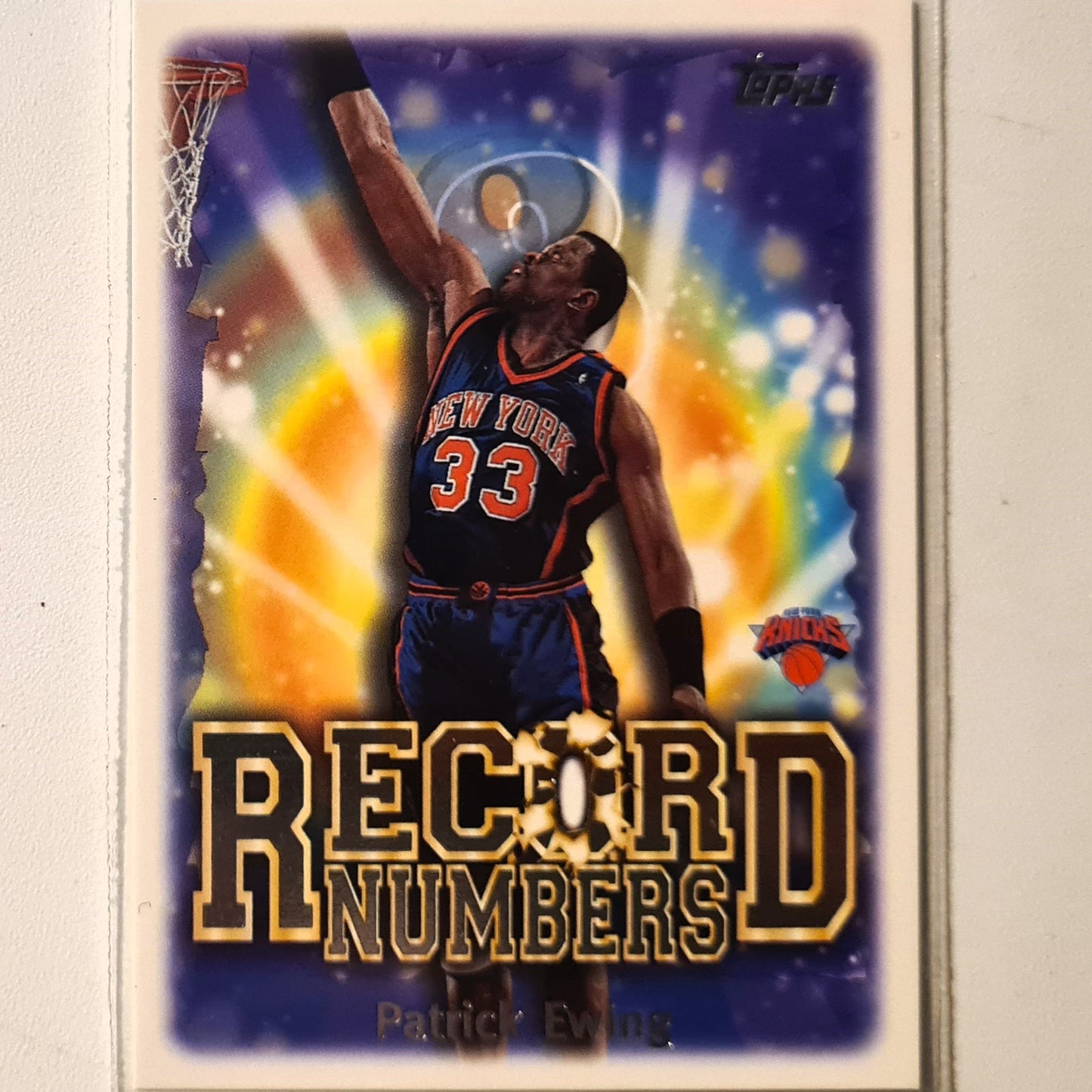 Patrick Ewing 1999 Topps Record Numbers insert RN10 NBA Basketball New York Knicks Excellent Sleeved