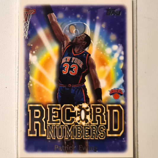 Patrick Ewing 1999 Topps Record Numbers insert RN10 NBA Basketball New York Knicks Excellent Sleeved