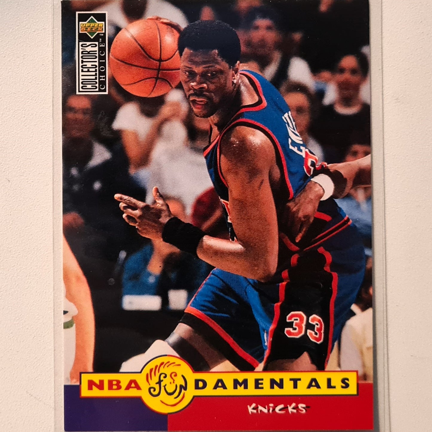 Patrick Ewing 1996 Upper-Deck Fundamentals #183 NBA Basketball New York Knicks Excellent Sleeved