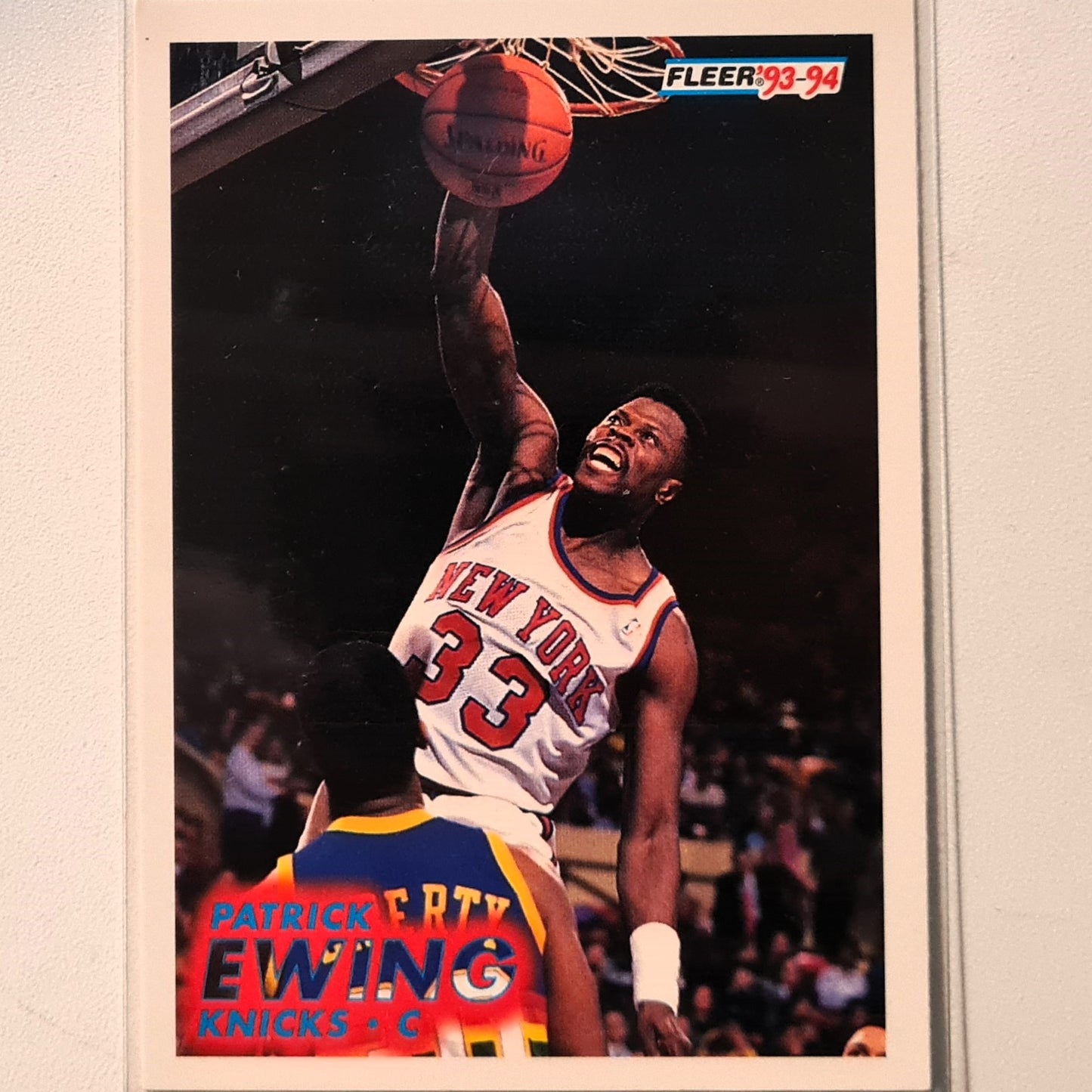 Patrick Ewing 1993 Fleer 93-94 #141 NBA Basketball New York Knicks Excellent Sleeved