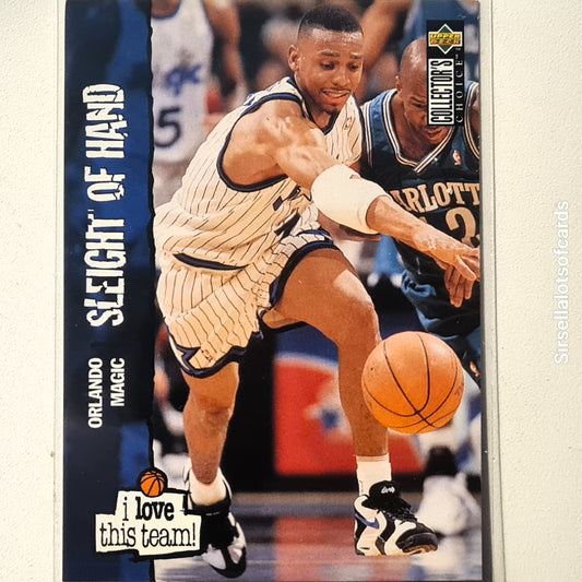 Anfernee Hardaway 1995 Upper-Deck i love this team  #174 NBA Basketball Orlando Magic Excellent Sleeved