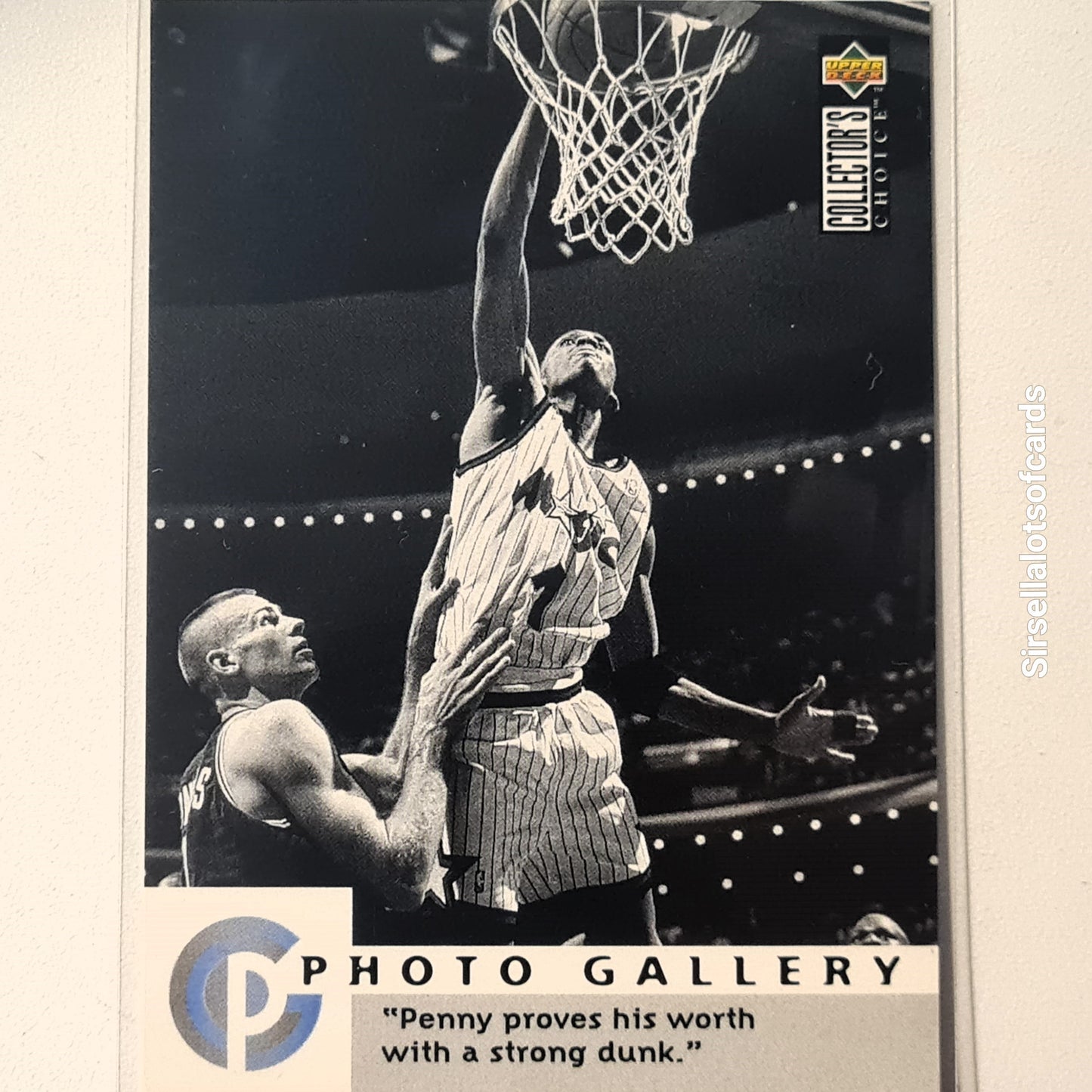 Anfernee Hardaway 1995 Upper-Deck Photo Gallery NBA Basketball Orlando Magic Excellent Sleeved