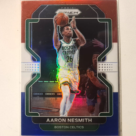 Aaron Nesmith 2021-22 Panini Prizm red white blue #94 NBA Basketball Boston Celtics Excellent Sleeved