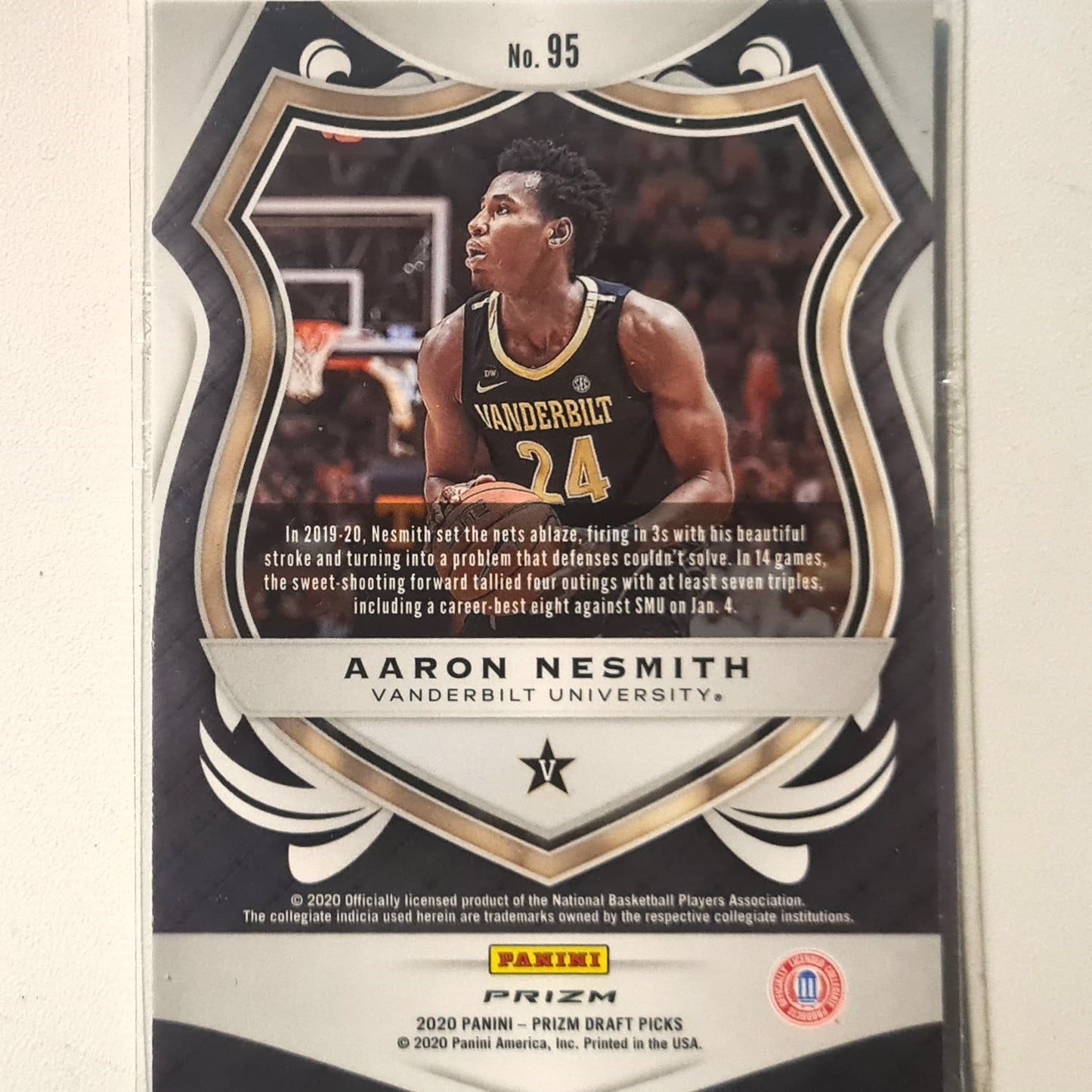 Aaron Nesmith 2020-21 Panini Prizm Draft picks Crusade green Rookie RC #95 NBA Basketball Boston Celtics Vanderbilt Excellent Sleeved