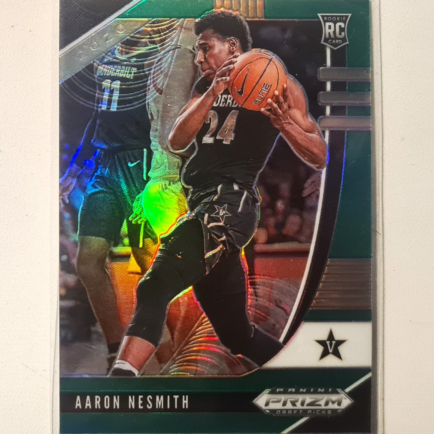 Aaron Nesmith 2020-21 Panini Prizm Draft picks Green Rookie RC #55 NBA Basketball Boston Celtics Vanderbilt Excellent Sleeved