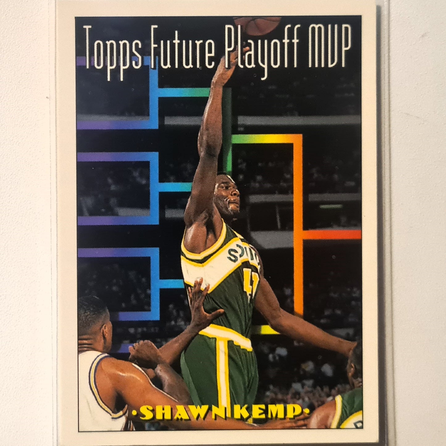 Shawn Kemp 1994 Topps future playoff MVP #202 NBA Basketball Seattle Super Sonics excellent Sleeved